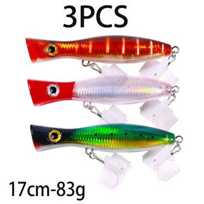 Iscas de Pesca Popper Topwater 11cm 23g 13cm 43g Pesca Boia Artificial Pesca de Baixo, Lúcio, Carpa, Wobbler, Artigos de Pesca
