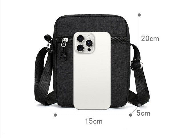 Simple Casual Mini Crossbody Bag Men's Nylon Small Shoulder Bag For Men Oxford Messenger Phone Side Sling Bag Husband Chest Pack