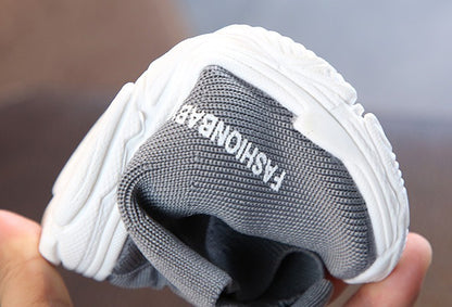 Autumn Winter Kids Sneakers Children Casual Shoes Slip-on Breathable Kids Socks Shoes Non-slip Snow Boots Boys Girls Sport Shoes