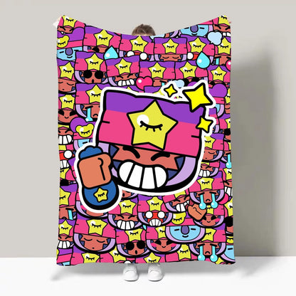 Game B-Brawl S-Stars FPS Strategy Blanket Design Lightweight  For Dorms, Naps, Living Room, Office,Sofa,All-Season