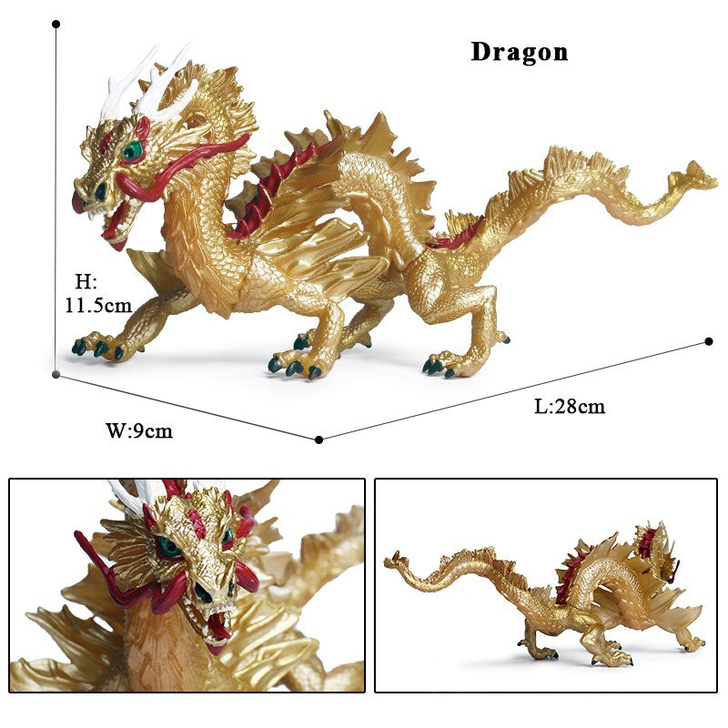 Oenux Simulação Dinossauro Dragão Tartarugas Touro de Fogo Orangotango Golem de Magma Modelo Animal Figuras de Ação Coleção de PVC Brinquedo Infantil Presente
