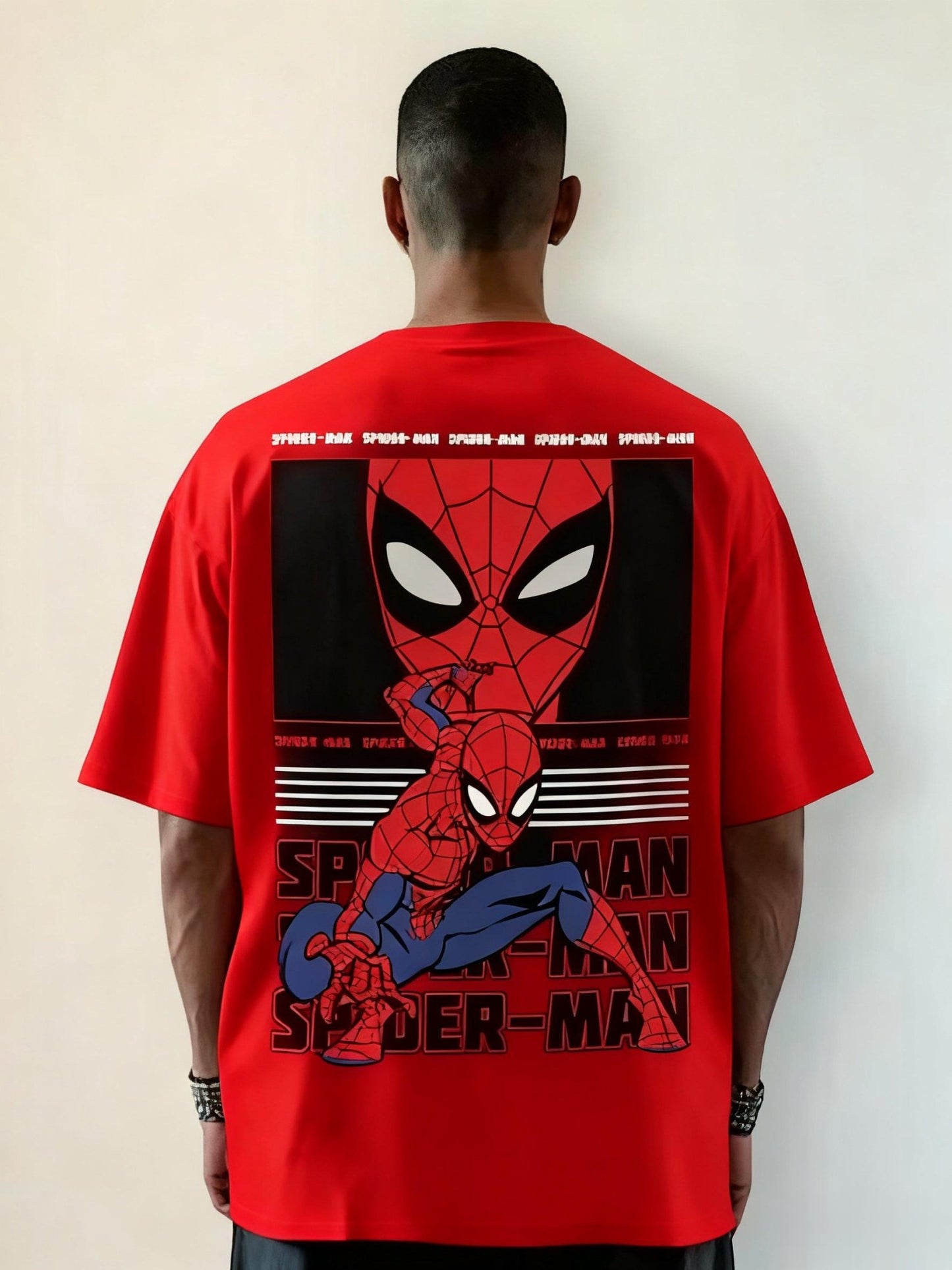 Unisex Marvel Spider-Man Oversized  Graphic T Shirt Men Women Short Sleeve Tee Superhero Print Streetwear Casual Tops Summer New