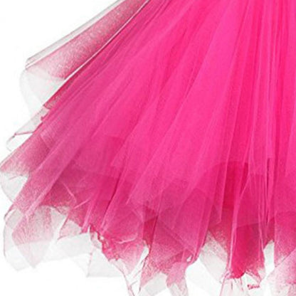 Women's Tulle Skirt 1950s Vintage Skirts Adult Ballet Crinoline Tulle Skirt Fluffy Princess Petticoat Underskirt Dancing Dress