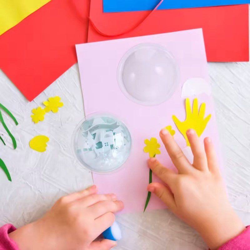 10/20/50/100PCS Plastic Transparent Hemisphere Cover DIY Candy Dome Set Christmas Halloween Party Toys Gift Packaging Cover