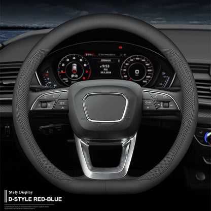 Capas de Volante Automotivas Universais em Couro PU sem Anel Interno Adequadas para 14,5-15 37-38cm Acessórios de Suprimentos para Interior de Carro