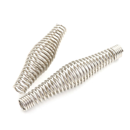 1PC 11/14cm Metal BBQ Pit Grill Stainless Steel Handle Spring for Wood Furnace Stove Barbecue Smoker Fireplaces Accessories