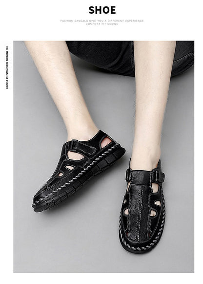 Handmade Men's Shoes Outdoor Shoe Men Casual Men Shoes Breathable Suede Leather Shoe Anti-Skid Walking Shoe Hot Sale Footwear