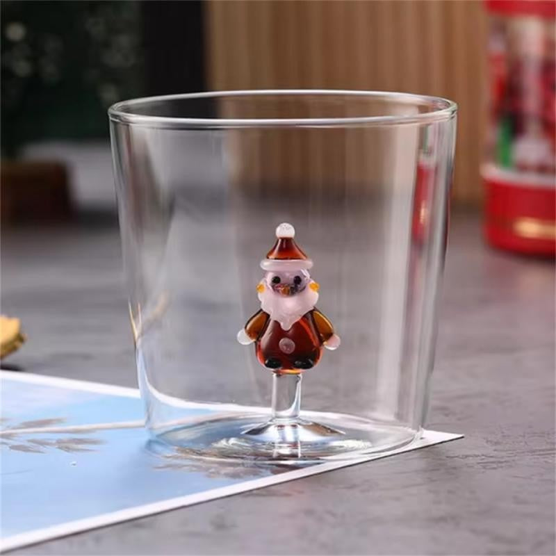 Copo de Vidro Formato de Animal 3D Desenho Animado Copos de Vidro Fofos para Casa Água Café Copo de Camada Única com Hóspedes Suco Bebida Fria Copo