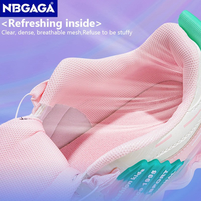 New Anti-skid Leather Kids Sneakers for 5-16Years Girls Casual Walking Footwear Non Slip Children Boys Sport Running Sneaker