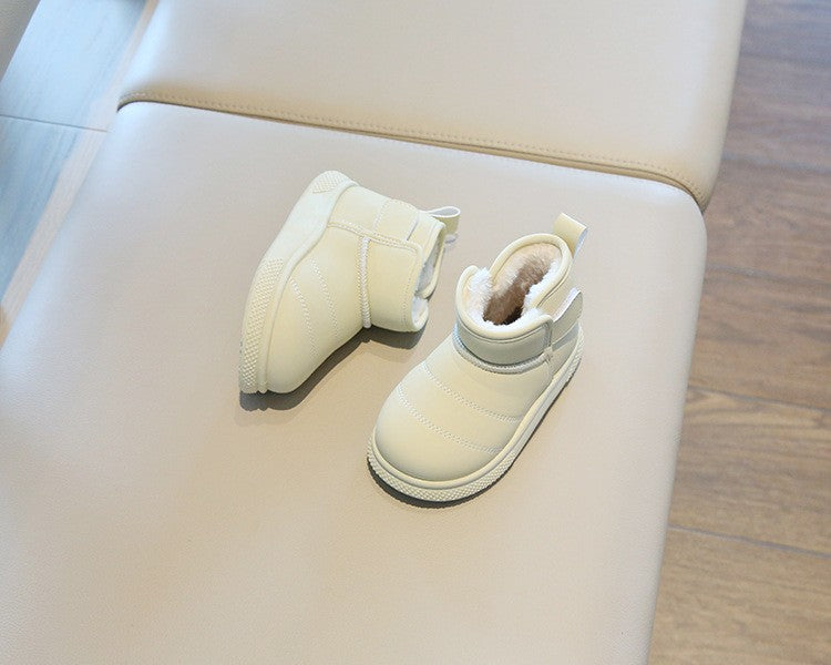 Autumn Winter Baby Boys Girls Snow Boots Children Outdoor Plush Shoes Anti-Slippery Infant Casual Shoes Waterproof Kids Boots