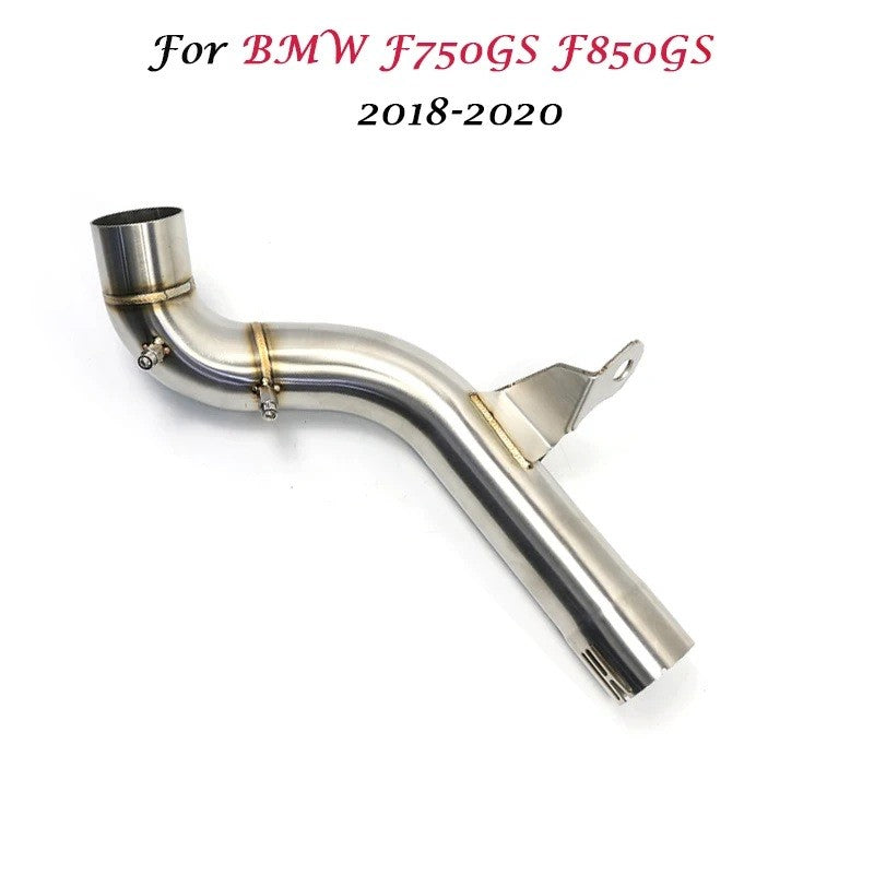 F750GS F850GS Motorcycle Exhaust Muffler Middle Link Pipe Connect Slip On Connector For BMW F750 F850 F 750 850 GS ADV 2020 2019