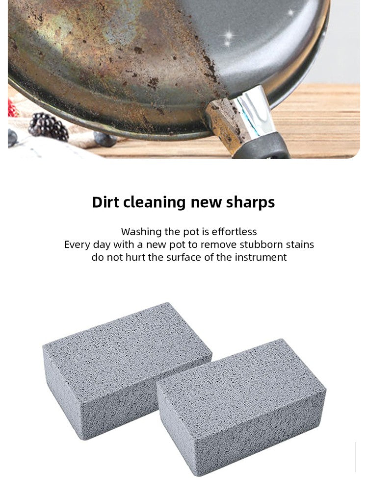 Barbecue Cleaning Brick Barbecue Grill Cleaning Brush Grill Pan High Temperature Resistant Pumice Outdoor Travel Cleaning Tools