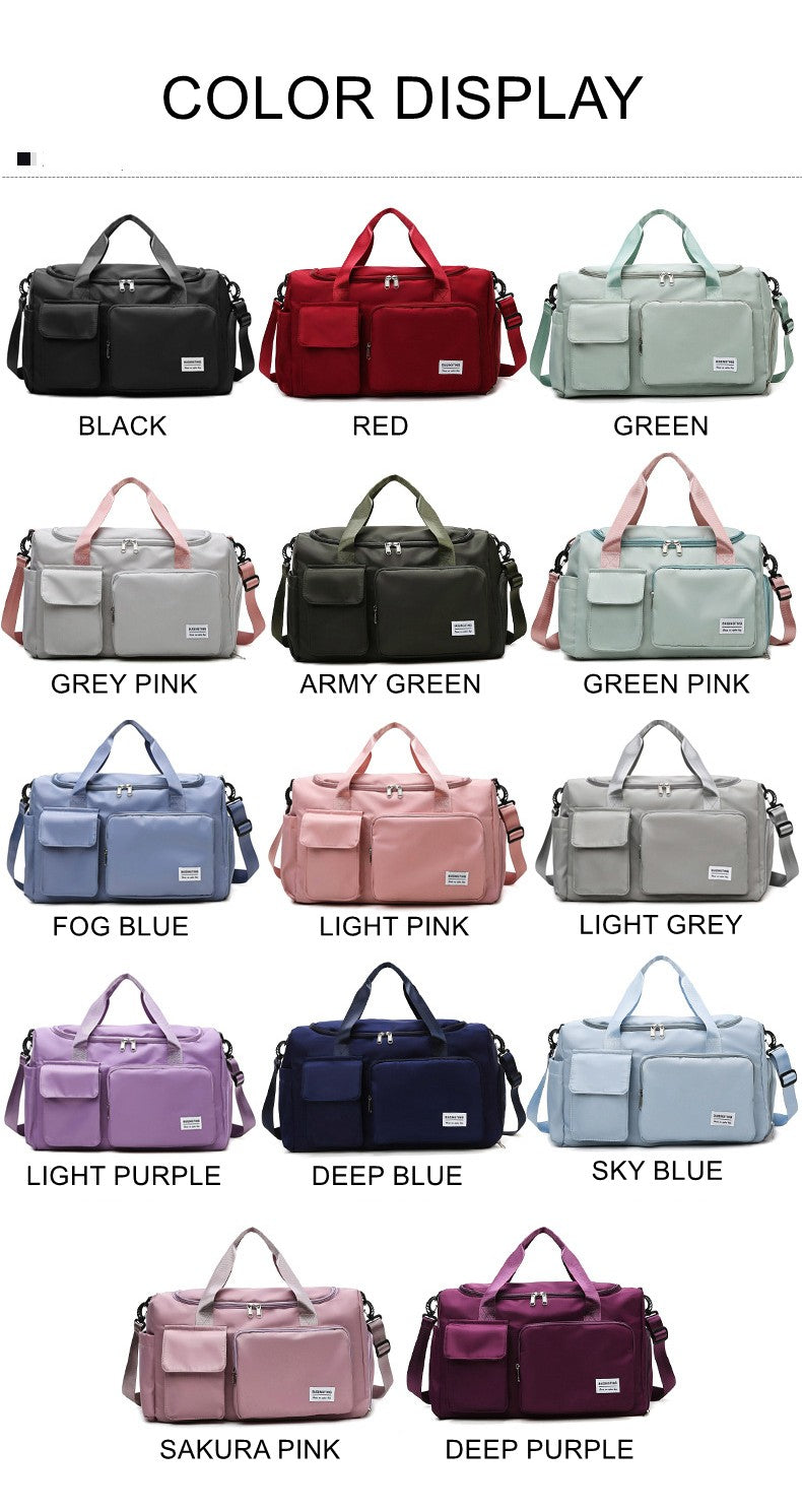 Womne's Travel Bags Handbags Gym Shoulder Bags Oxford Fitness Camping Trekking Bags Hiking Waterproof Outdoor Crossbody Bag