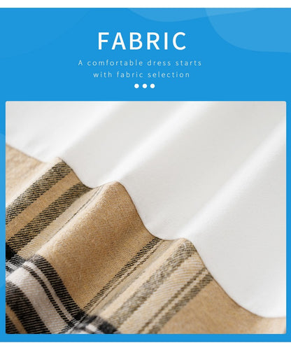 Newborn Baby Boy Clothes white baby onesie with khaki check print One-piece Vest gentleman's spring and autumn pajamas