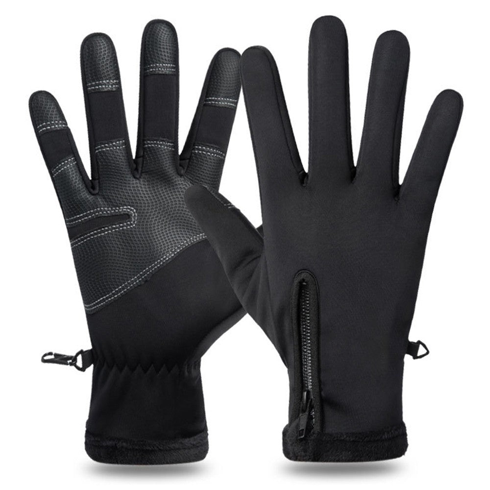 Luvas de Motocicleta de Inverno Térmicas Forradas com Lã Luvas Militares de Dedo Completo à Prova de Frio Inverno Impermeáveis para Pilotagem