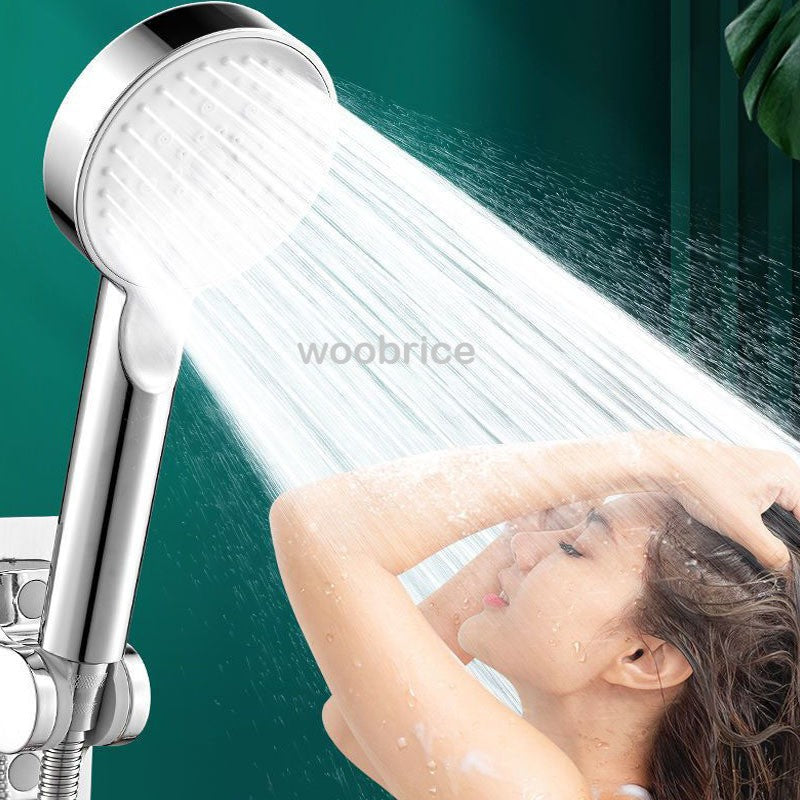 Chuveiro de Alta Pressão com 5 Modos, Chuveiro Ajustável com Mangueira, Economia de Água, Parada de Chave Única, Bico de Pulverização, Acessórios para Banheiro