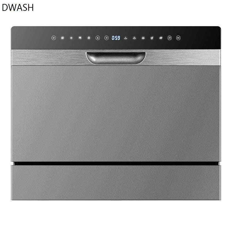 Space Saving Dish Washer Machine  Built-in Dishwasher 6 Sets Capacity for RV Hotel Household Kitchen Use