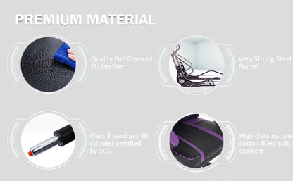 Computer Gaming Chairs for Adults, Ergonomic Computer Chair Office Desk Chair with Wheels, Adjustable Lumbar Support Big and Tal