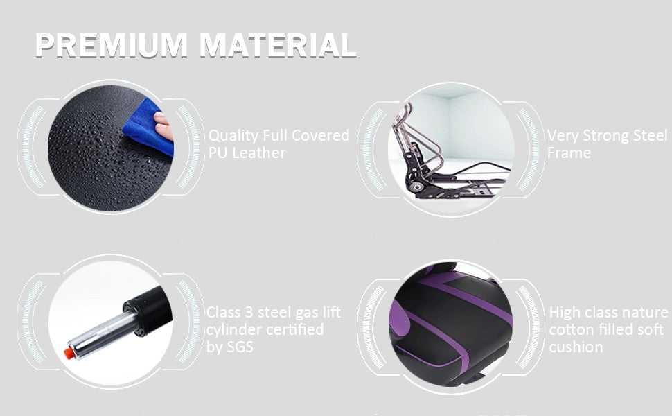 Computer Gaming Chairs for Adults, Ergonomic Computer Chair Office Desk Chair with Wheels, Adjustable Lumbar Support Big and Tal