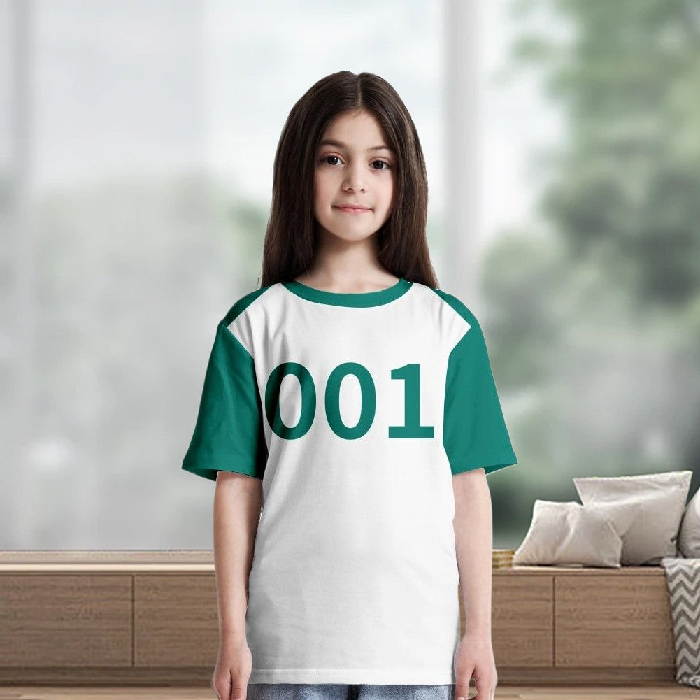 Number Tracksuit Player 456 333 001 Games Disguise Caarnival Party Clothes Calamari Game Cosplay Costume Popular Game Sweatshirt