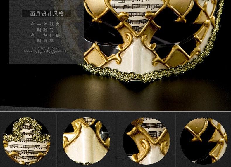 Halloween mask masquerade half face party men and women Venice holiday props home decoration mask crafts