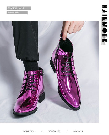 Classic Retro Dress Men's Monk Leather Shoes With Pointed Toe Buckle Business Office Wedding Soft Comfortable Men's Shoes