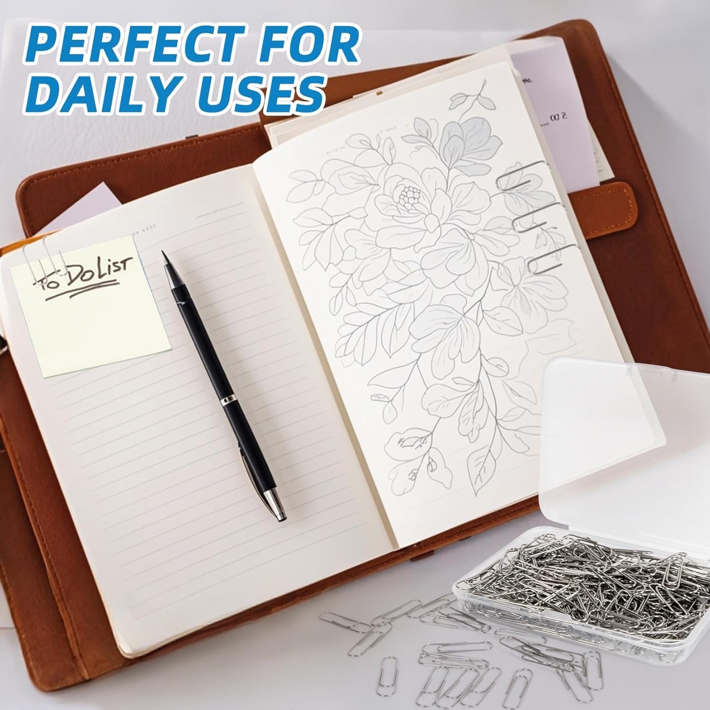 29mm Metal Silver Paperclip Stationery Binder Clip Bookmarks Paper Clips Organizers for Paper Documents Office School Supplies