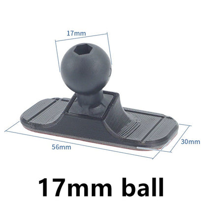 17mm Ball Head Car Center Console Adhesive Flexible Bending 3D Printing Base Suitable For Mobile Phone Holder Accessories