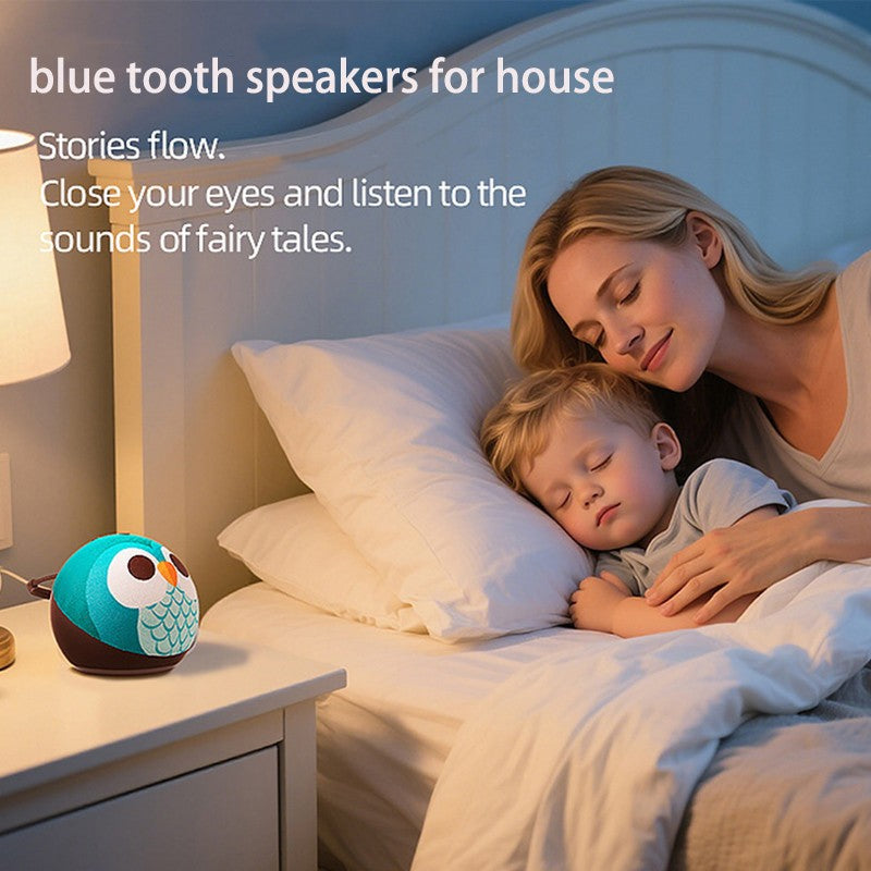 Mini Caixas de Som Bluetooth Sem Fio Rádio FM Portátil Multifunção Cancelamento de Ruído Festa Desenho Animado Presentes de Aniversário Caixas de Som Inteligentes