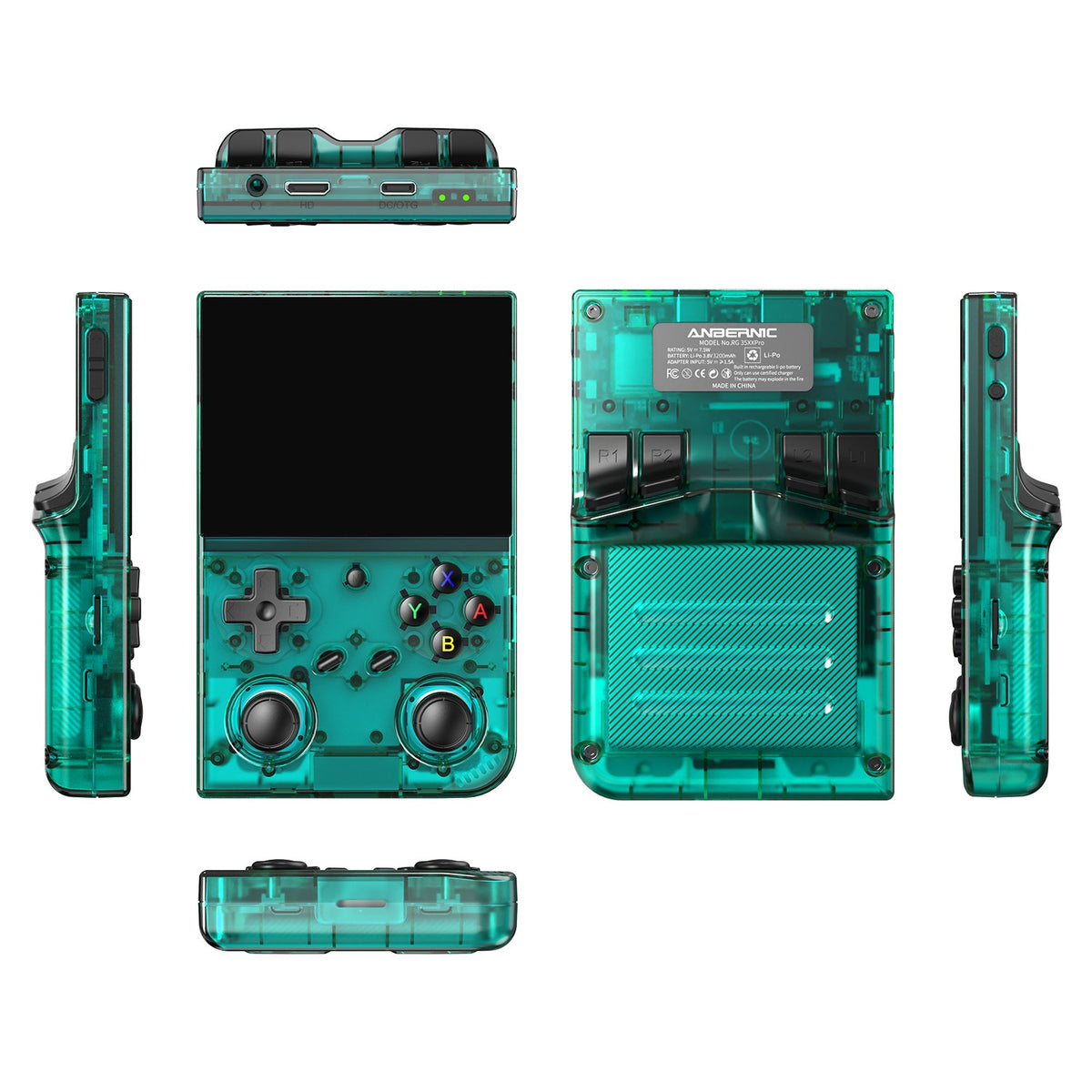 ANBERNIC RG35XX PRO Vertical Retro Gaming Console 3.5" IPS OCA Screen Linux 64-bit True Dual Joysticks Vibration Motor RixelHK