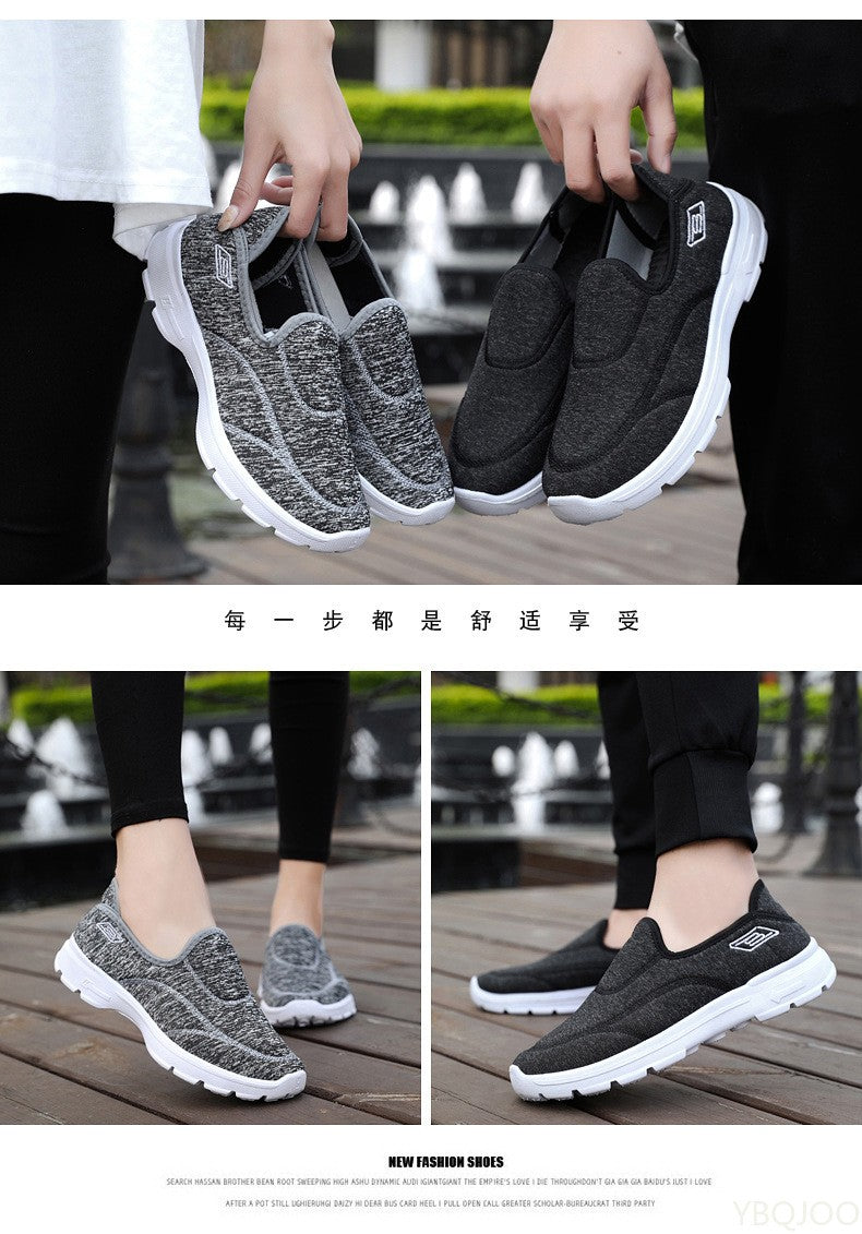 New Women's light Shoes Soft soled Breathable Sneakers Casual middle elderly shoe Couple's Anti slip comfort shoes Zapatos Mujer