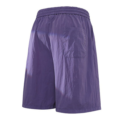 Men's Summer Embroidery Shorts Fashion Shorts Jogging Breathable Short Pants Male Shorts Casual Pants Simple Baggy Sports Shorts