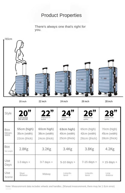 Malas de viagem aprimoradas: mala de 20 polegadas e mala de grande capacidade de 28 polegadas com rodinhas silenciosas com freio, porta-copos e porta de carregamento USB