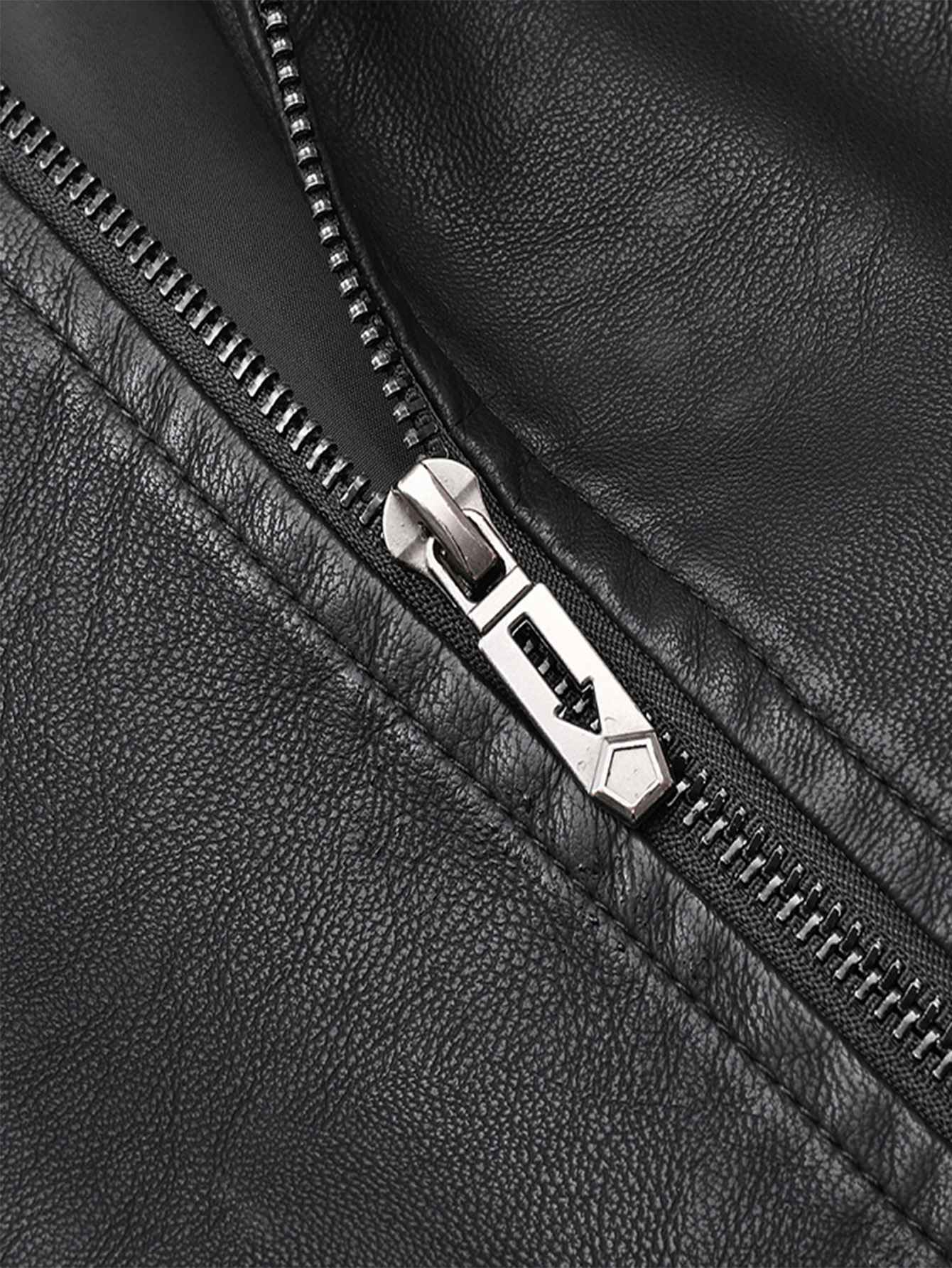 Men'S Baseball Jacket - Windproof Warm Coat with Zipper Closure, Brown & Green Accent Jacket, Non-Stretch Shell for Casual Outer