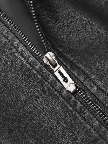 Men'S Baseball Jacket - Windproof Warm Coat with Zipper Closure, Brown & Green Accent Jacket, Non-Stretch Shell for Casual Outer