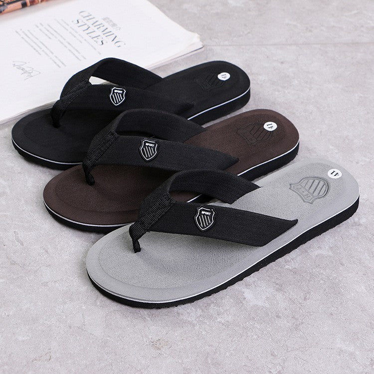 Casual Flip Flops For Men Slippers Beach Sandals Summer Non-Slip Flat Slides Men Slippers Indoor House Shoes Man Male Slipper