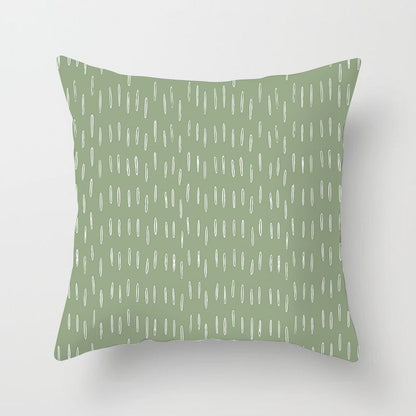 Sweet Mint Green Print Cushion Covers Fresh Art Pattern Geometric Pillowcase Fashion 45*45cm Decorative Throw Pillows Case