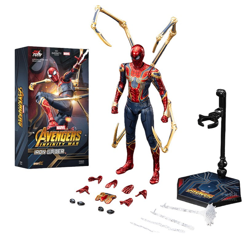Genuine Marvel Legends Homem-Aranha Ps4 Peter Parker Dourado Preto Vermelho Action Figure Modelo Brinquedos Decoração de Mesa Presentes de Aniversário para Crianças