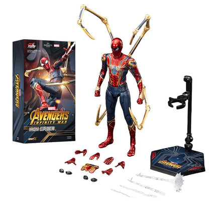 Genuine Marvel Legends Homem-Aranha Ps4 Peter Parker Dourado Preto Vermelho Action Figure Modelo Brinquedos Decoração de Mesa Presentes de Aniversário para Crianças