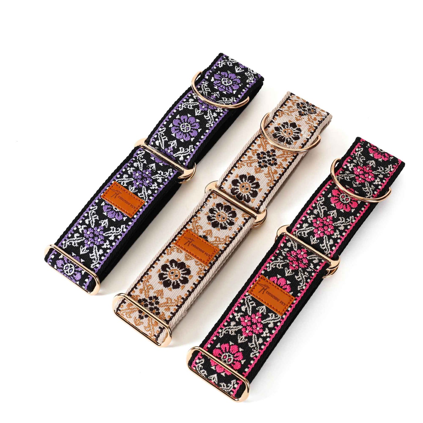 Coleira Martingale para Cães Galinhas / Coleira para Galgo Inglês / Coleira para Galgo Italiano / Coleira para Lurcher / Coleira para Whippet / Coleira para Galgo Espanhol