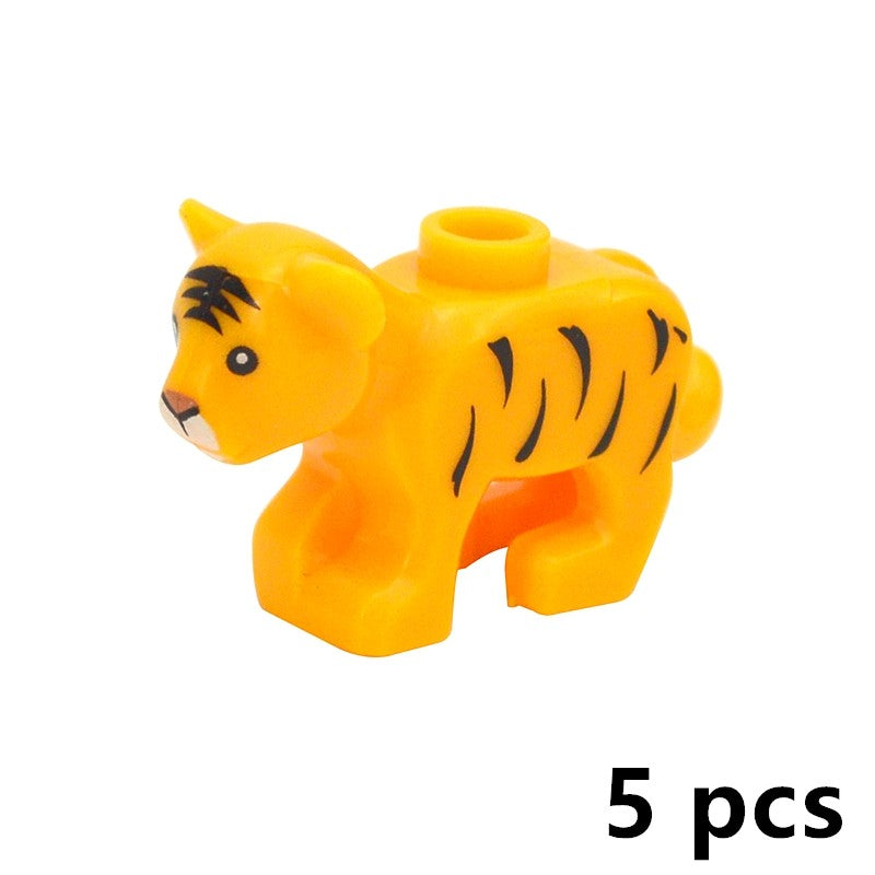 Creative DIY Model cute little Animal MOC Brick Building Blocks Pet Zoo Dog Duck Tortoise Penguin Cat Pig Bird Rabbit Toys