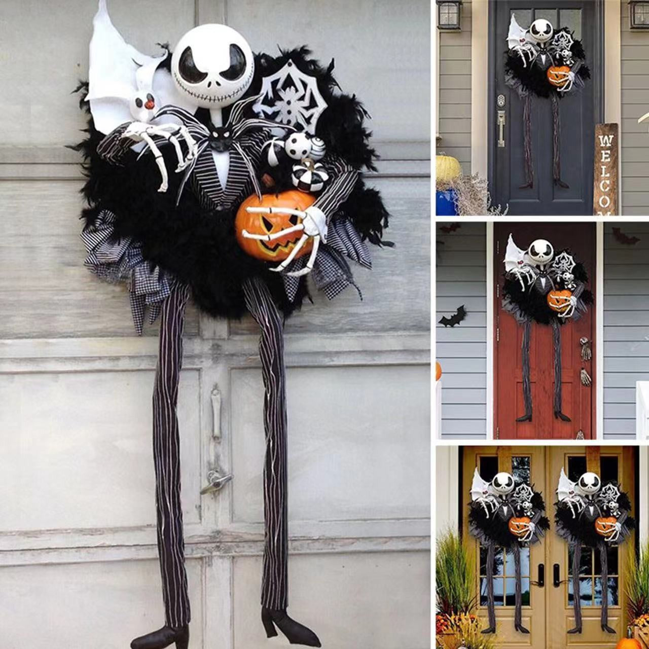 90cm Disney The Nightmare Before Christmas Model Dolls Figurines Pumpkin King Jack Skellington Ornaments Halloween Easter Toy