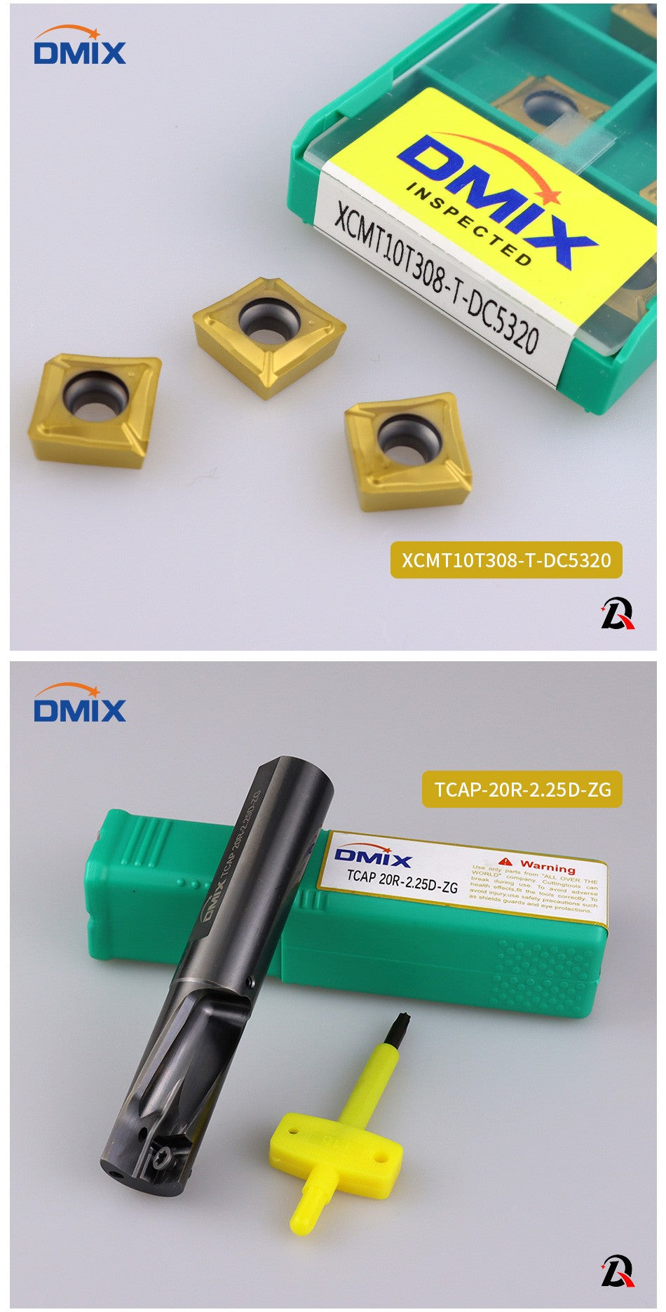 Série DMIX TCAP/SF para inserto de perfuração XCMT/QCMT Perfuração, torneamento, mandrilamento e outras brocas multifuncionais integradas Multiuso