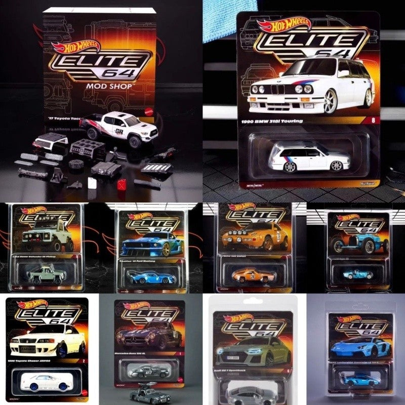 New In Stock Hot Wheels Model Car Elite 64 1990 Bmw 318i Touring Room Ornament Collectible Model Christmas New Year Gifts
