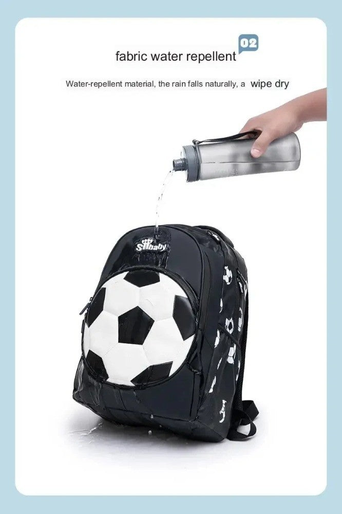 Mochila Infantil Menino Futebol Escolar Anime para Crianças Adolescentes Viagem Mochila Escolar