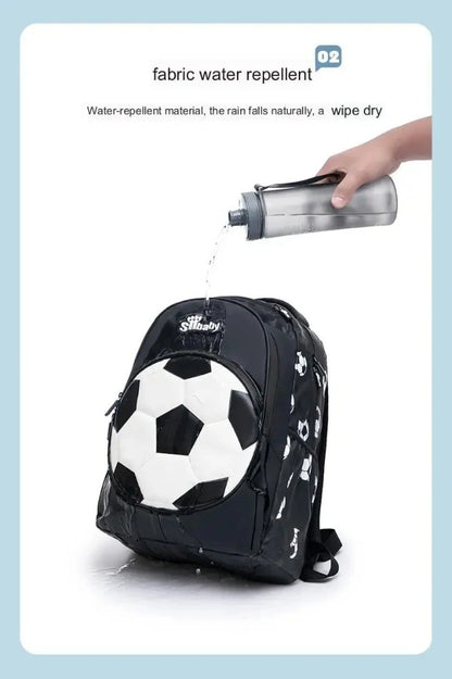 Mochila Infantil Menino Futebol Escolar Anime para Crianças Adolescentes Viagem Mochila Escolar