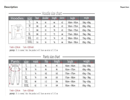 Winter men's suit, wool-lined cap sweatshirt + casual jogging pants, casual set, cuff top, fashionable sportswear