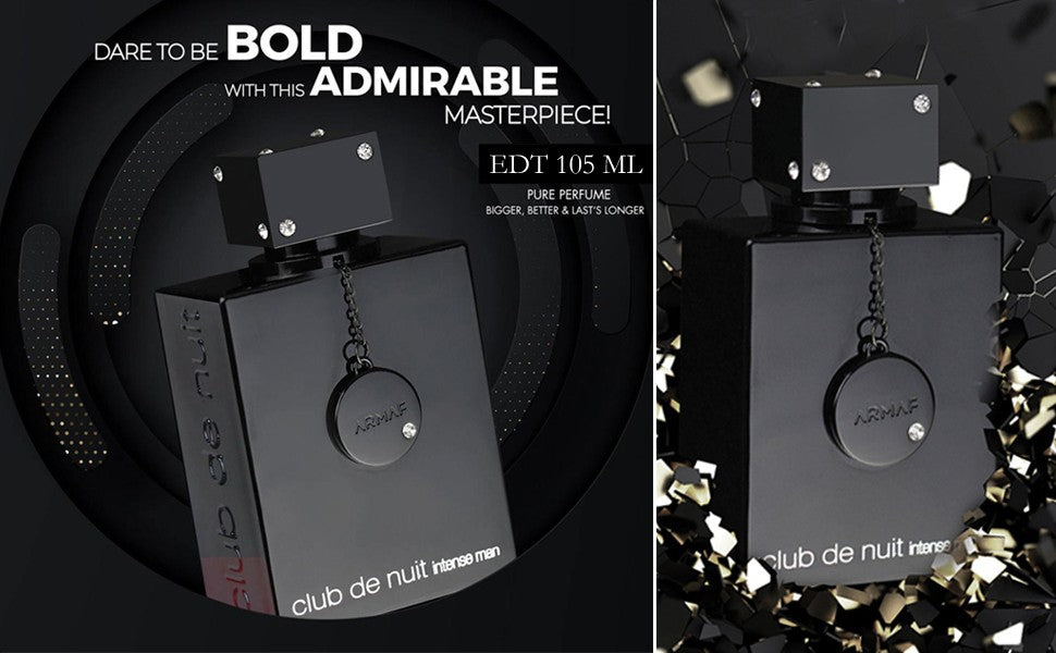 Armaf Night Club Wild Black Edition for Men,Luxury Brand Perfume Cologne ,Arabian Fragrance Spray for Hombres,Original Scent