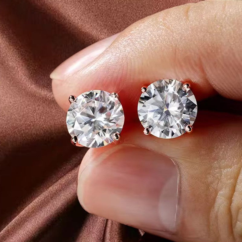 Brincos Pendentes de Moissanite de Dez Quilates para Mulheres, Joia Elegante com Corte Hexagonal, Presente de Luxo para Aniversário e Festas