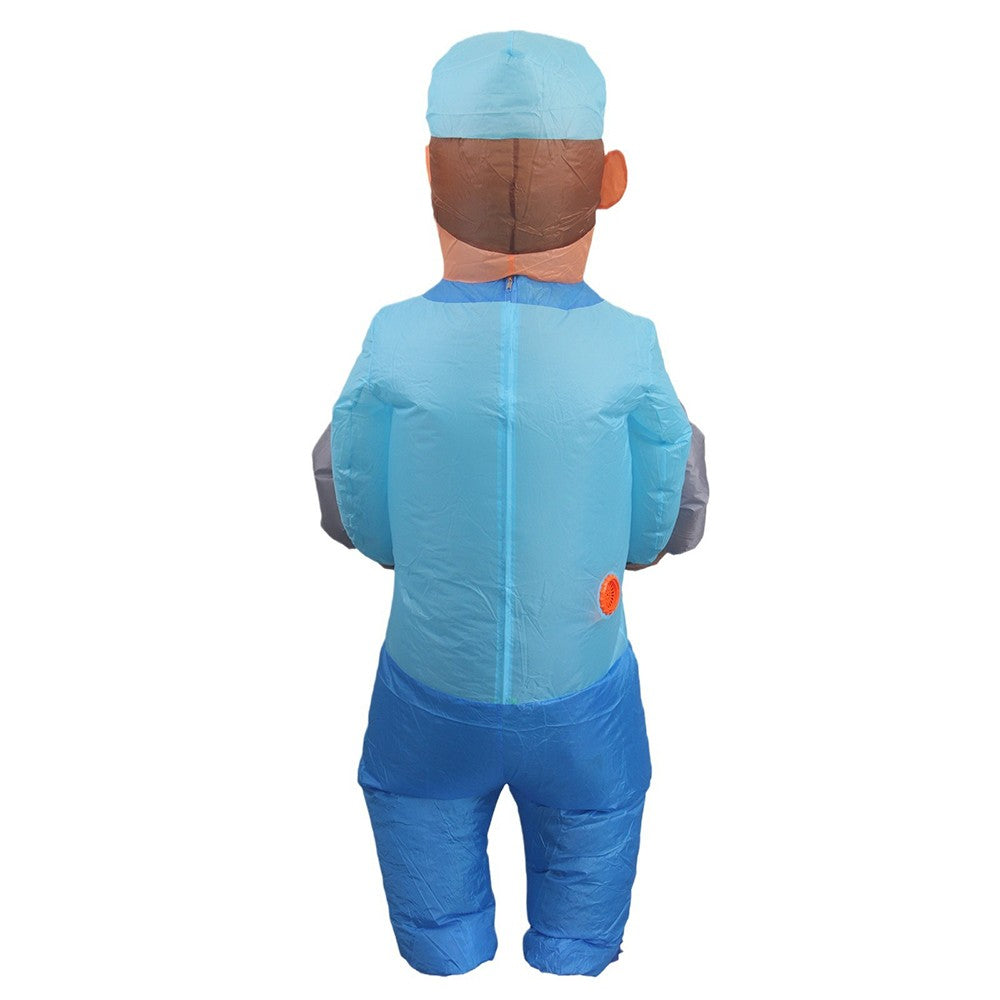 Halloween Inflatable Suit Horrifying Halfling Cartoon Doll Costume Secret Room Haunted House Cosplay Prank Prop